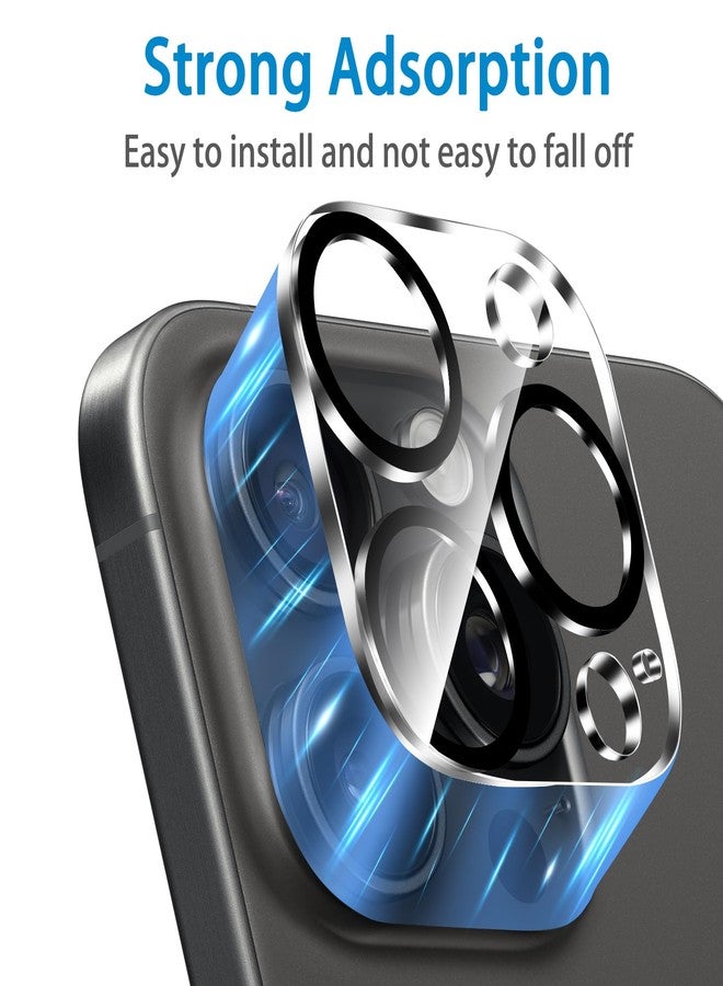 Dengduoduo 【3 Pack Camera Lens Protector for iPhone 16 Pro 6.3 inch and 16 Pro Max 6.9 inch, Tempered Glass, Ultra HD, 9H Hardness, Anti-Scratch, Case Friendly [No Affect on Night Shots] - Image 5