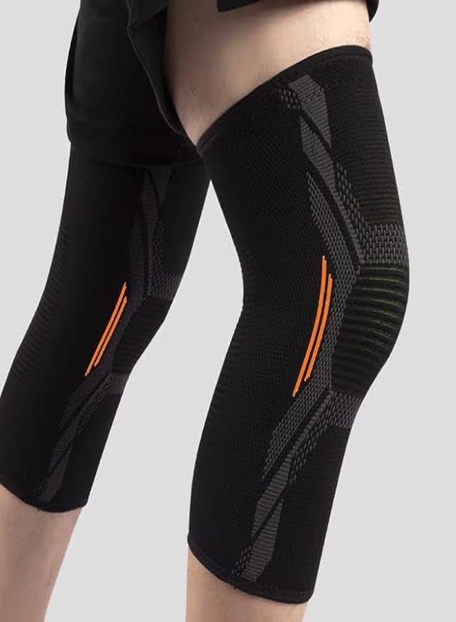 DMK Knee Compression Support Knee caps For Women and Men (Pack Of Pair) For Use Volleyball, Running, Gym, Badminton, Kabaddi. etc (Medium) - Image 2