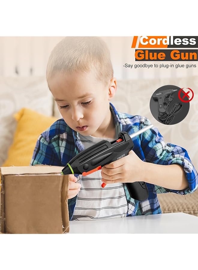 erorex Cordless Hot Glue Gun With 20 Glue Sticks Rechargeable Fast Preheating For Diy Crafts Gift Wrapping And Home Repairs - Image 2