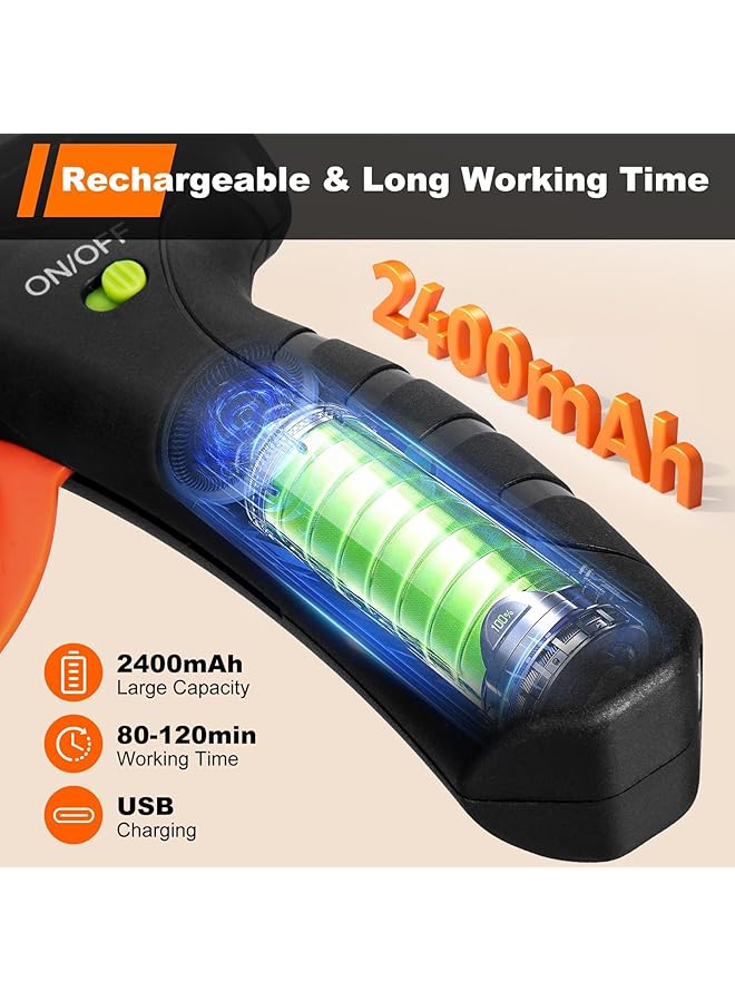 erorex Cordless Hot Glue Gun With 20 Glue Sticks Rechargeable Fast Preheating For Diy Crafts Gift Wrapping And Home Repairs - Image 3