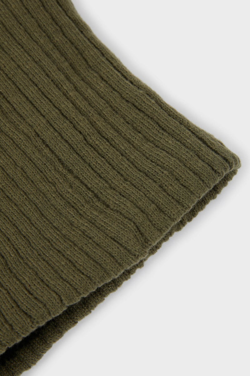 DeFacto Green Boy Boy Lined Faux Fur Neck Scarf Casual - Image 2