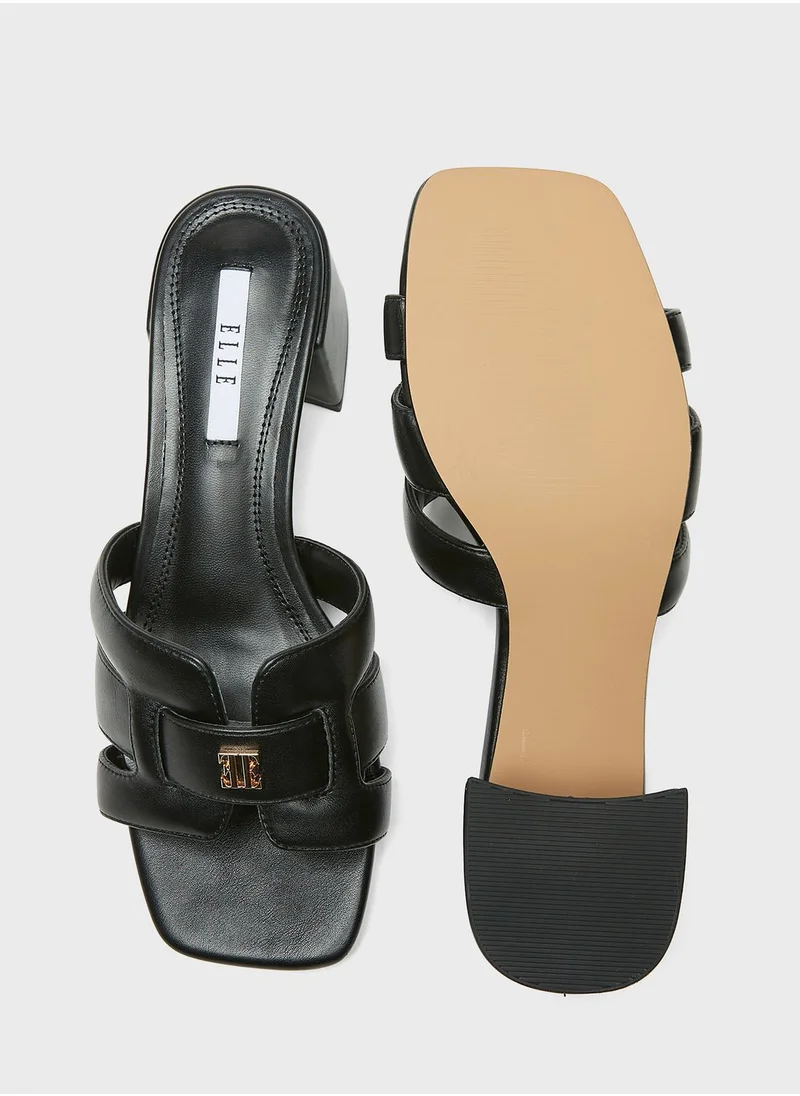 ايل Multi Strap Block Heel Sandals