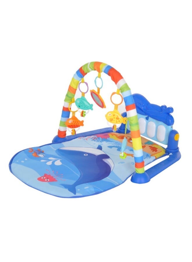 هوانجر Piano Play Gym Mat for Babies 0-12 Months - Activity Playgym With 5 Hanging Toys & Rotatable Piano | Bedding Set Crawling Mat - Image 4