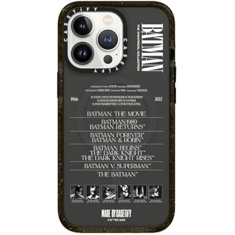 كاستيفي CASETiFY Impact iPhone 13 Pro Case 【Batman Co-Lab / 4X Military Grade Drop Tested / 8.2ft Drop Protection/Compatible with Magsafe】 - A Hero Can be Anyone - Clear Black - Image 1
