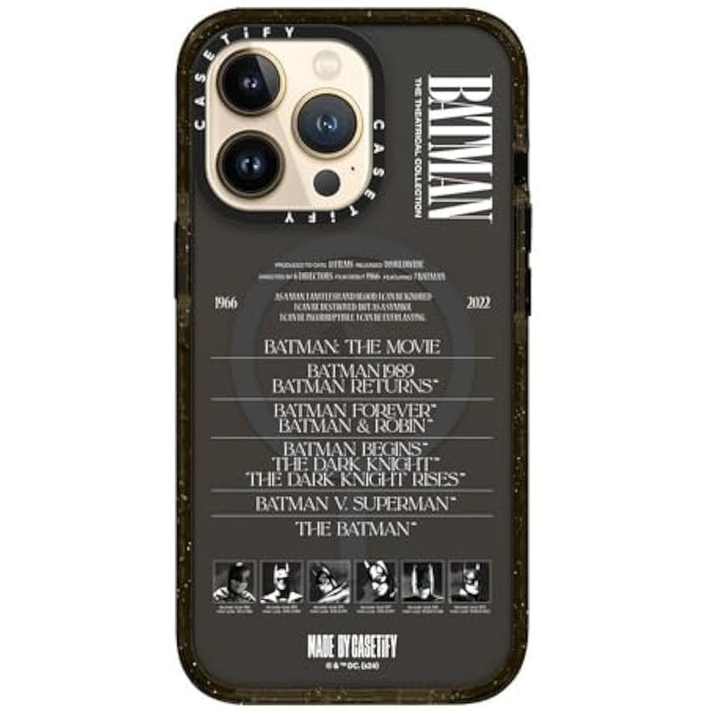 كاستيفي CASETiFY Impact iPhone 13 Pro Case 【Batman Co-Lab / 4X Military Grade Drop Tested / 8.2ft Drop Protection/Compatible with Magsafe】 - A Hero Can be Anyone - Clear Black - Image 4