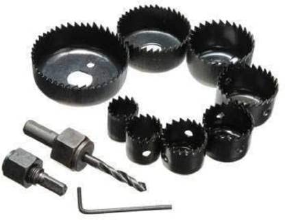 SAYKHUS 11 In 1 Metal Alloys Wood Hole Saw Set 11 In 1 Metal Alloys Wood Hole Saw Set 1964mm Rotary Bit Set 8 Bits - Image 1
