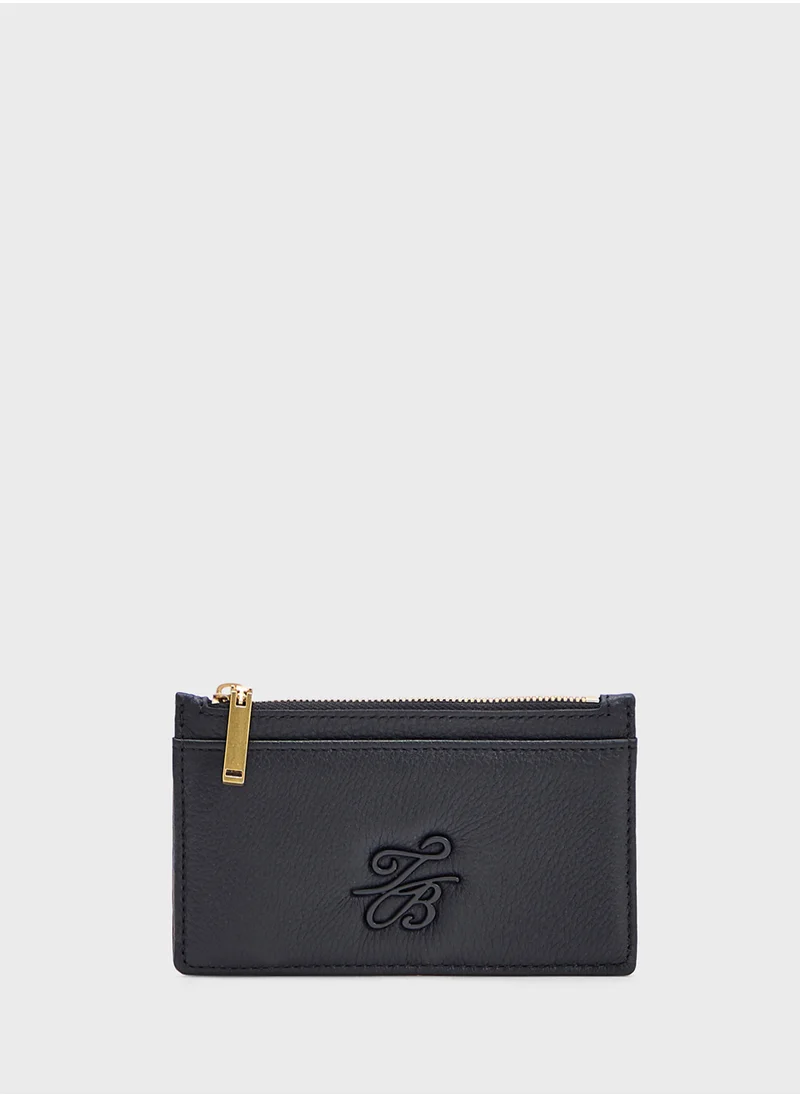 Ted Baker Marleah Tb Script Zip Card Holder