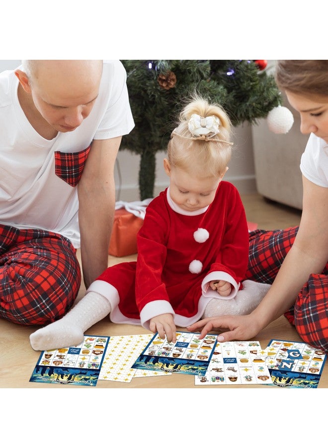 Moon Boat 28Players Christmas Bingo Game Nativity Cards Set for Kids, Adults, Family, Large Group, Xmas Holiday Party - Image 3