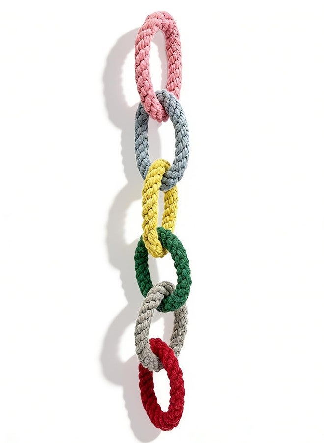 Obantrsz Sugar Glider Toys, Cotton Rope Climbing Rings - Hanging Exercise Toy for Sugar Gliders, Rats, Squirrels, Birds & Small Pets, Cage Accessories for Small Animal Enrichment - Image 4