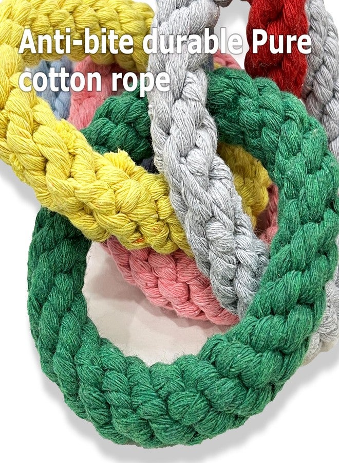 Obantrsz Sugar Glider Toys, Cotton Rope Climbing Rings - Hanging Exercise Toy for Sugar Gliders, Rats, Squirrels, Birds & Small Pets, Cage Accessories for Small Animal Enrichment - Image 5