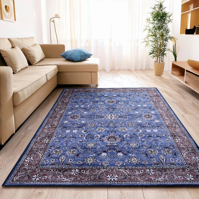 RUGS FOR LIVING ROOM | (3FT X 5FT) (PRINT) CARPET FOR LIVING ROOM DECOR | ANTI SKID BACKING HOME ESSENTIALS | BOHO RUGS FOR LIVING ROOM, ICE VELVET, MULTICOLOR, RECTANGULAR