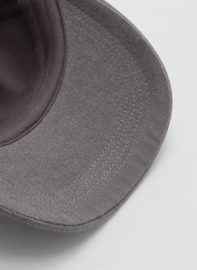 MANGO Embroidered Message Cap