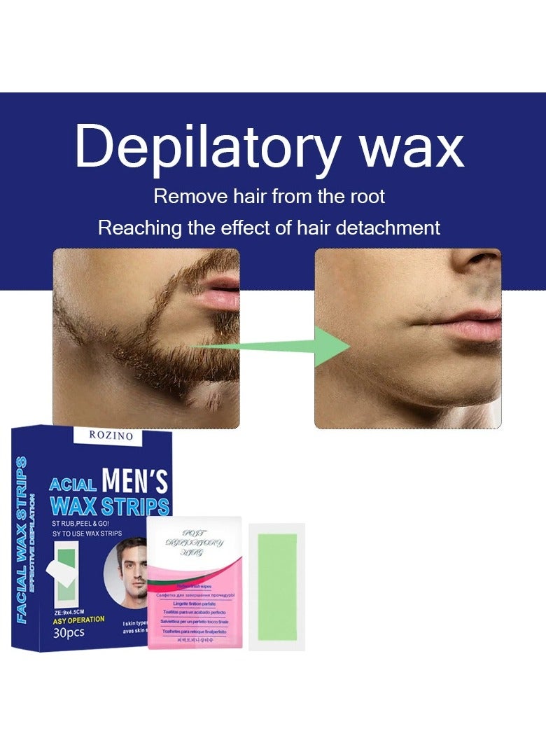 Rozino Hair removal wax paper lip hair leg hair armpit hair tear-off wax hair removal sticker artifact lip body hair removal - Image 2