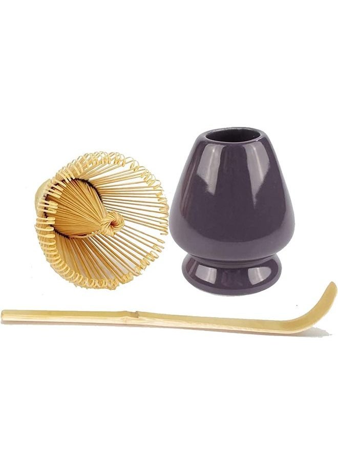 Generic Matcha Set  Matcha Whisk (Chasen) Traditional Scoop (Chashaku) Whisk Holder  - Image 2