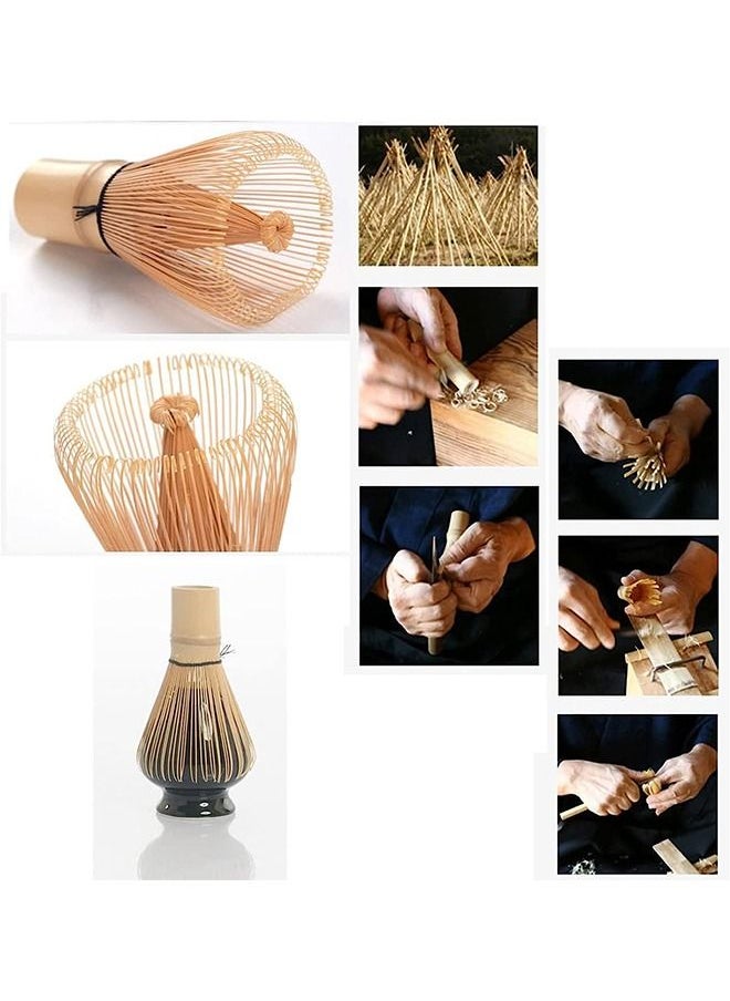 Generic Matcha Set  Matcha Whisk (Chasen) Traditional Scoop (Chashaku) Whisk Holder  - Image 3