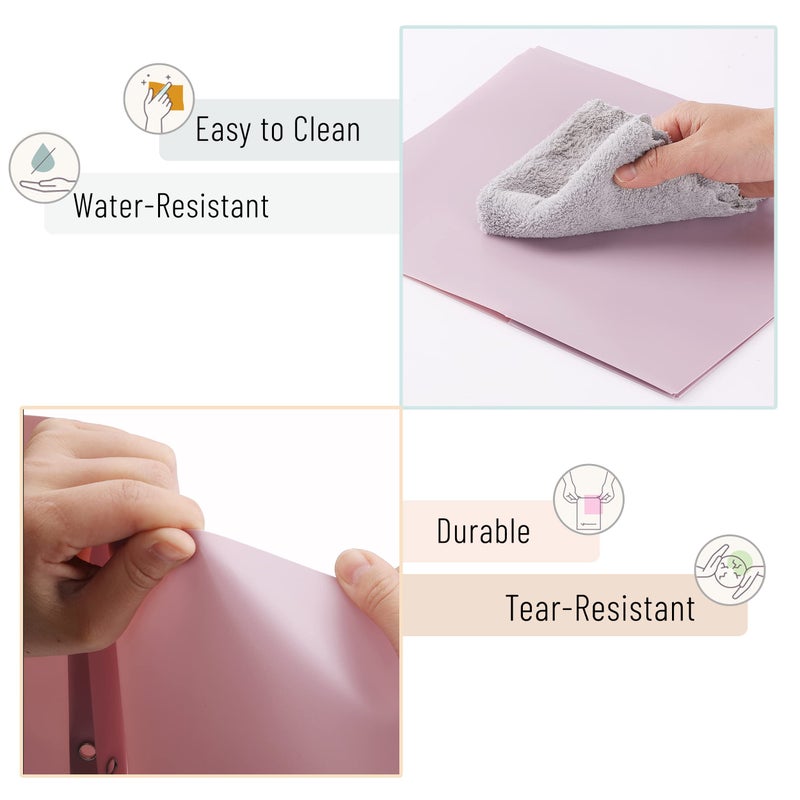 Mr. Pen- Plastic Folders with Pockets and Prong, 5 Pack, Muted Pastel Colors, Pocket Folders, File Fasteners, 2 Folder, Two - Image 4