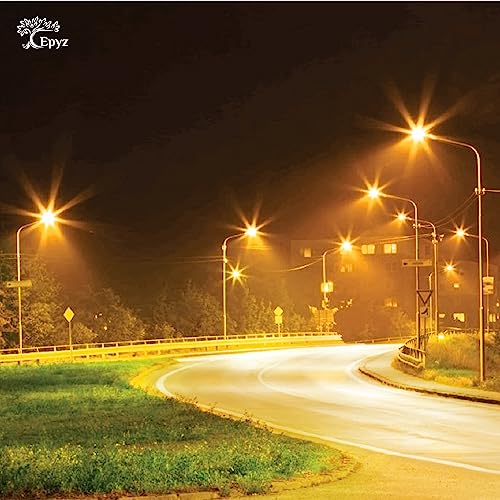 Epyz Plastic 50Watt Solar Street Light Outdoor Waterproof With Motion Sensor Light And Dusk To Dawn For Garden, Street, Lawn, Pathway [ With Out Pole ] [ Pack Of 1, Warm Yellow, 196LED ] - Image 2