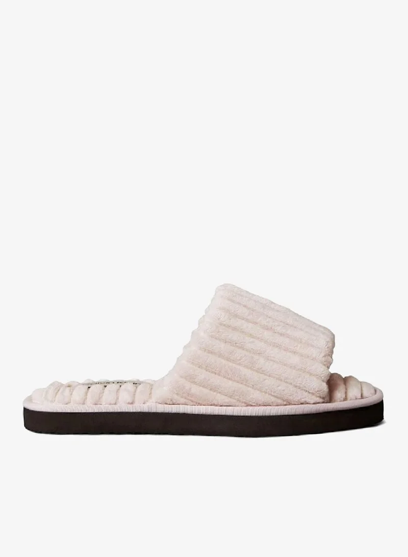 Calvin Klein Jeans Hushed Pink Soft Padded Corduroy Slippers for Women | Best Price UAE