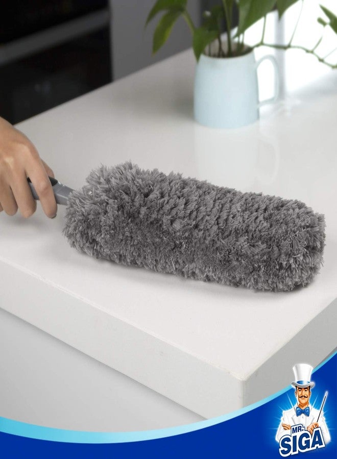 Mr Siga MR.SIGA Lint Free Microfiber Duster, Washable Duster for Household Cleaning Gray - Image 4