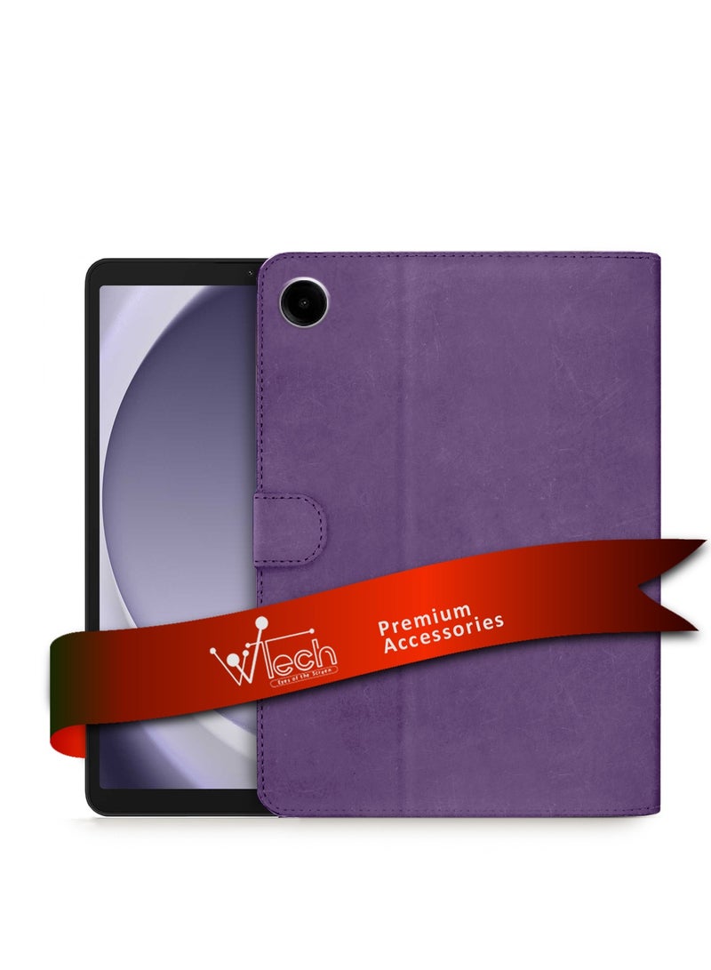Wtech PU Leather Magnetic Closure Flip Case Cover For Samsung Galaxy Tab A9+ / A9 Plus 5G 2023 X210 X215 X216 11.0 Purple - Image 1