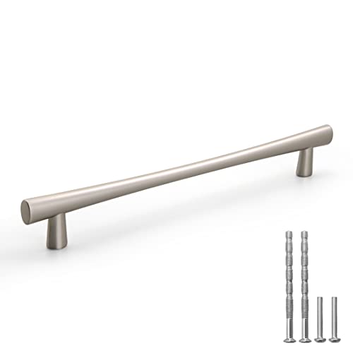 YAGU 5 Pack Brushed Nickel Cabinet Pulls 75 Inch Hole Center Satin Silver Kitchen Drawer Handles Zinc Alloy Hardware for Dresser Wardrobe Closet Cupboard - Image 1
