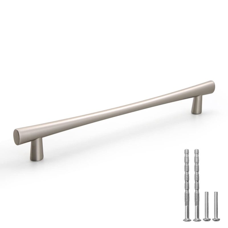 YAGU 5 Pack Brushed Nickel Cabinet Pulls 75 Inch Hole Center Satin Silver Kitchen Drawer Handles Zinc Alloy Hardware for Dresser Wardrobe Closet Cupboard - Image 2