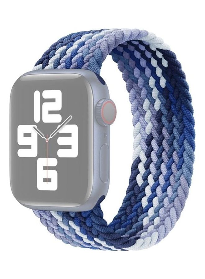 NIBEMINENT Replacement Watchband For Apple Watch Series 7 41mm/6 & SE 5 4 40mm/3 2 1 38mm Blueberry - Image 1