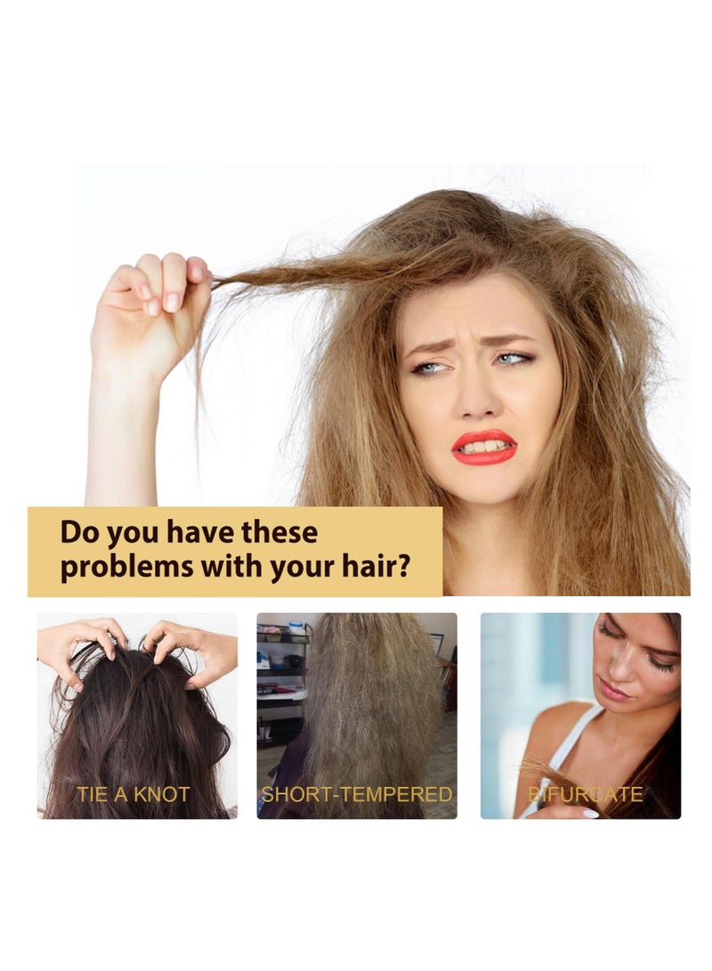 Excefore Collagen Hair Mask, Collagen Repair Hair Essential Oil, Nourishment Treatment for Hair Repair & Beauty, for Dry Damaged Hair All Hair Types (100g/3.53 Fl Oz) - Image 4