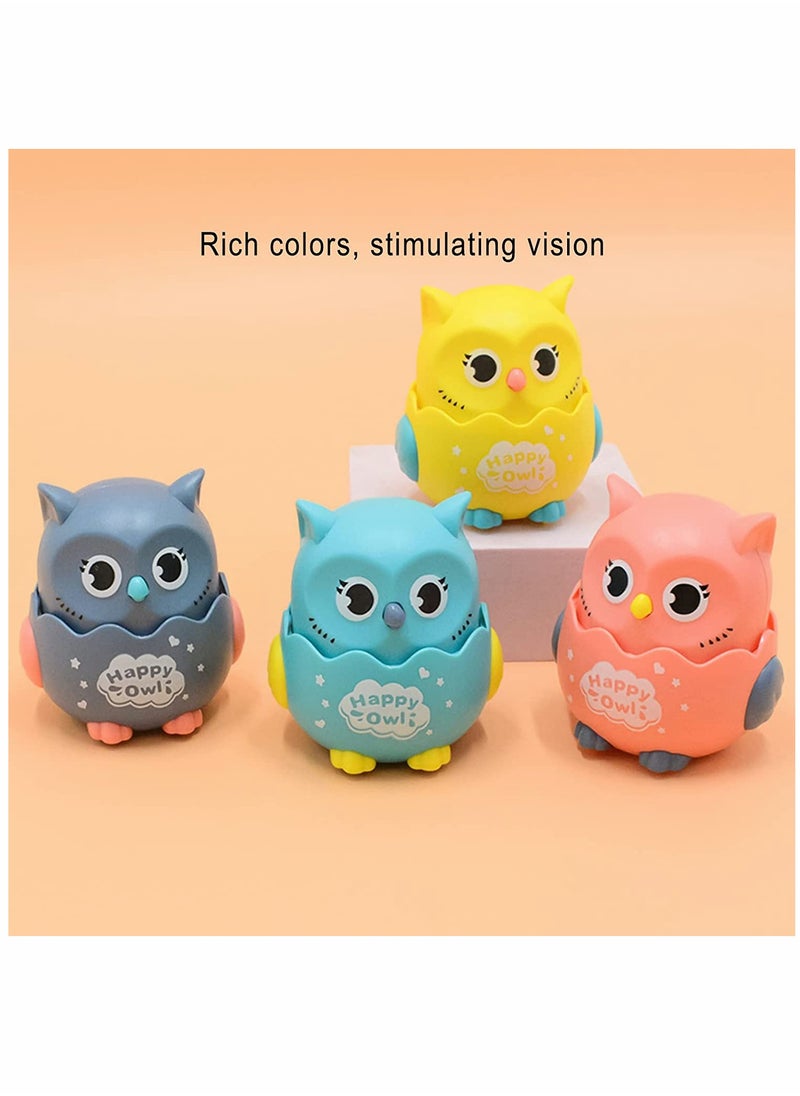 KASTWAVE Toy Cars, Press and Go Toy Car, Owl Toy, Baby Car Toys, for 1 2 3-Year-Old Boys Birthday Gift Toy Animal Car  - Image 2