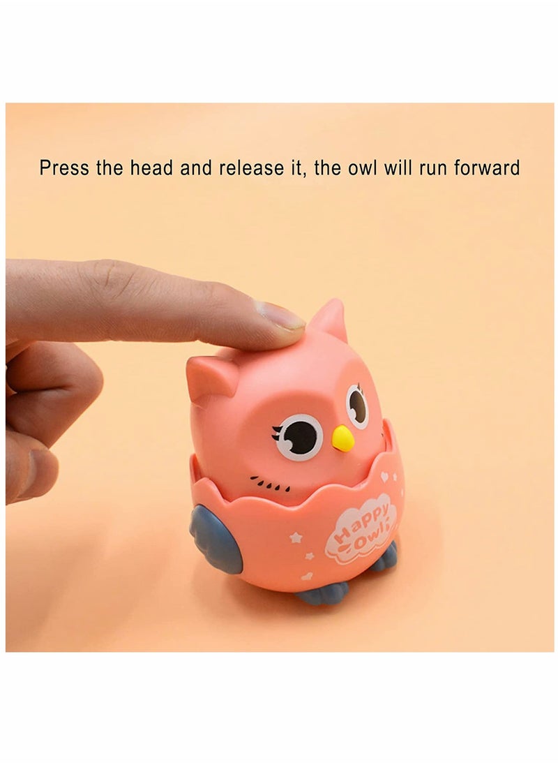KASTWAVE Toy Cars, Press and Go Toy Car, Owl Toy, Baby Car Toys, for 1 2 3-Year-Old Boys Birthday Gift Toy Animal Car  - Image 5