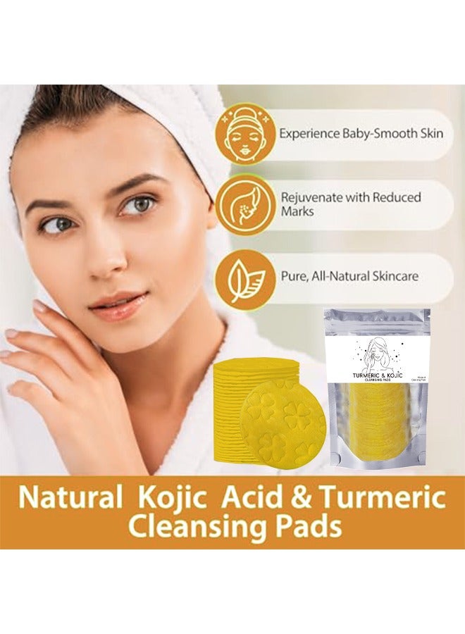 اوكيل 40PCS الكركم Kojic منصات التطهير - الكركم Kojic حمض التطهير منصات ، حمض كوجيك ومنصات تطهير الكركم يساعد على تحقيق التوازن بين زيت الجلد والماء ، وإزالة الكيراتين الزائد من جلد الجسم - Image 3