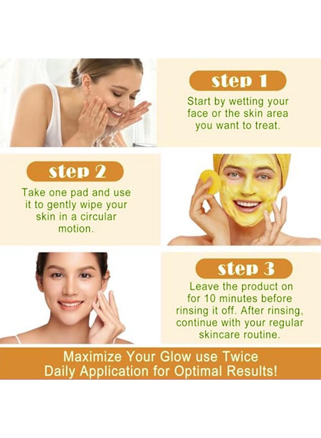 اوكيل 40PCS الكركم Kojic منصات التطهير - الكركم Kojic حمض التطهير منصات ، حمض كوجيك ومنصات تطهير الكركم يساعد على تحقيق التوازن بين زيت الجلد والماء ، وإزالة الكيراتين الزائد من جلد الجسم - Image 5