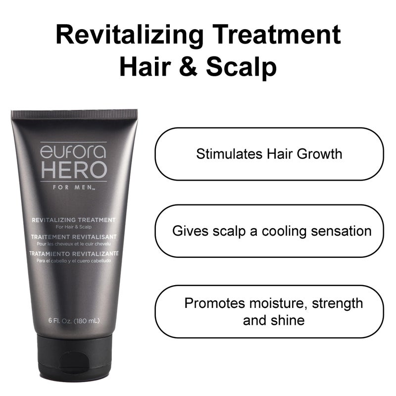 Eufora Hero Men Revitalizing Treatment Hair & Scalp (6 oz) - Image 2
