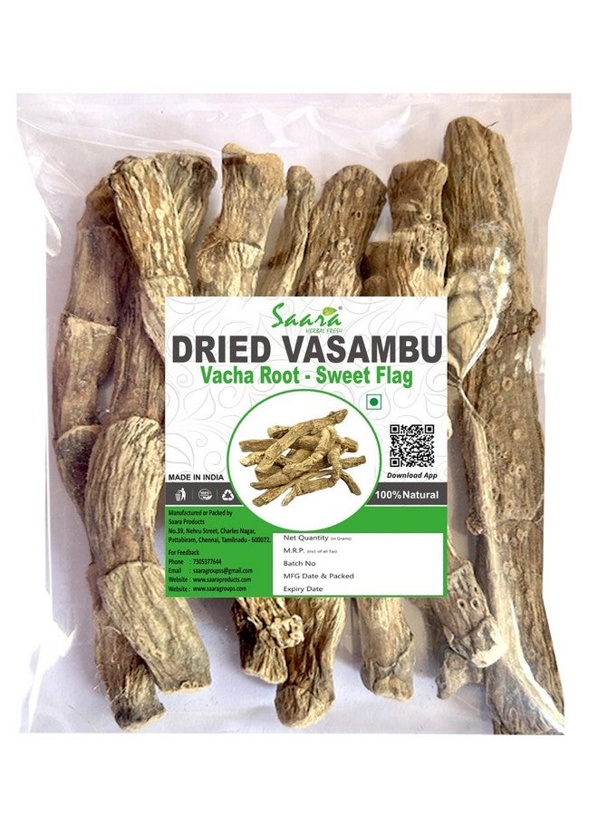 Saara ساارا هيربال فريش فاسامبو المجفف (100 جرام) جذر فاشا، علم السوسن، أكروس كالموس، جذر فايامبو، (عبوة 1 × 100 جرام) - Image 1