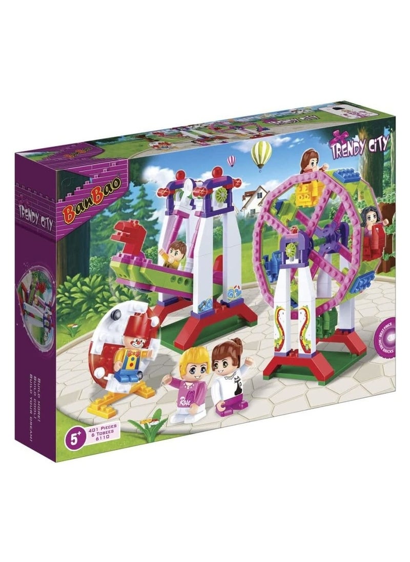 BanBao - Banbao – Trendy City Fun Park 401 Pieces – 6110 - Image 1