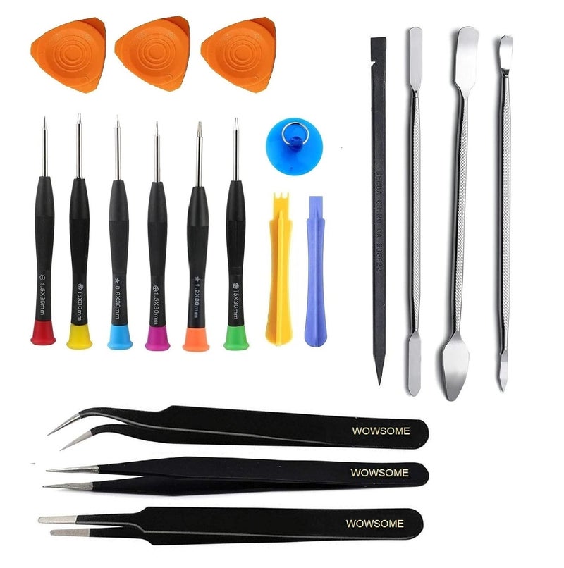 WOWSOME WOWSOME Screwdriver Set For Mobiles phones tablet PDA Watch Repairing Tools Kit with Esd Tweezer and Steel Pry Bar - Image 1