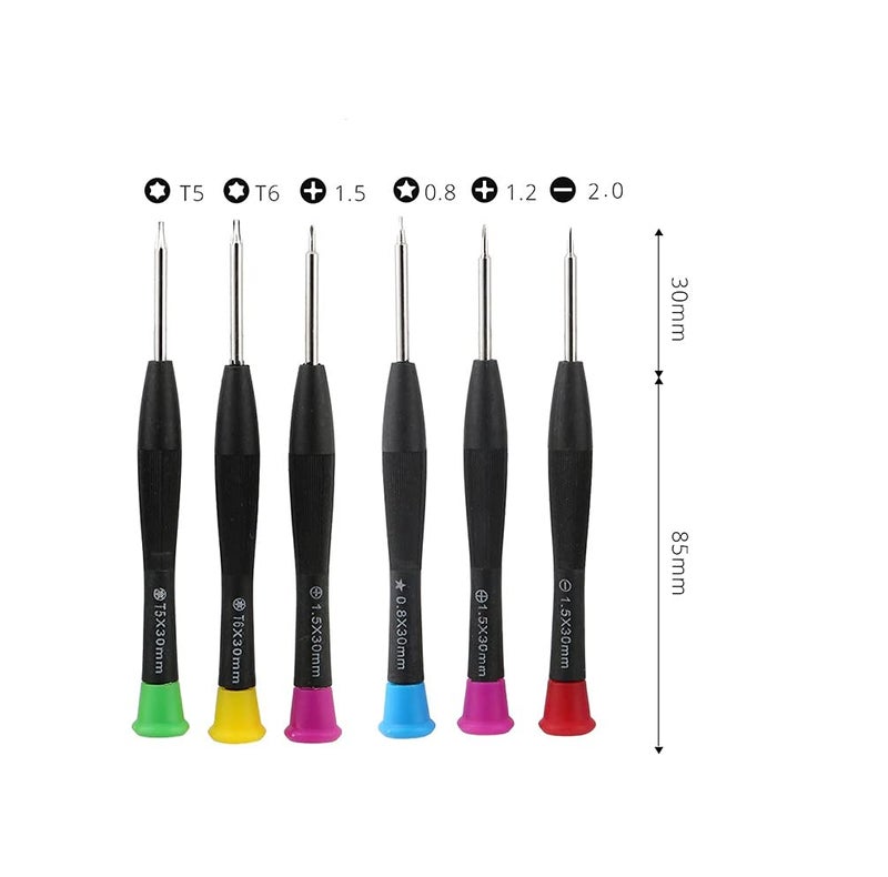 WOWSOME WOWSOME Screwdriver Set For Mobiles phones tablet PDA Watch Repairing Tools Kit with Esd Tweezer and Steel Pry Bar - Image 2