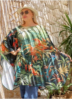 Zmurud Autumn poncho - printed  - Image 4