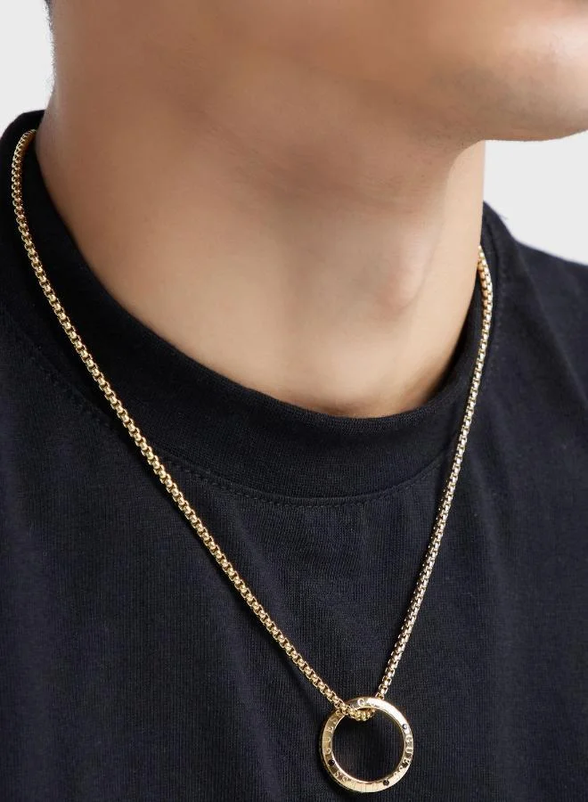 GUESS Casual Pave Ring Necklace