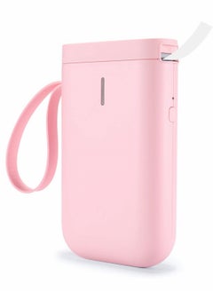 Excefore Label Maker Machine Tape Portable Wireless Connection Printer Multiple Templates Available for Phone Pad Easy to Use Office Home Organization USB Rechargeable, Pink  - Image 1