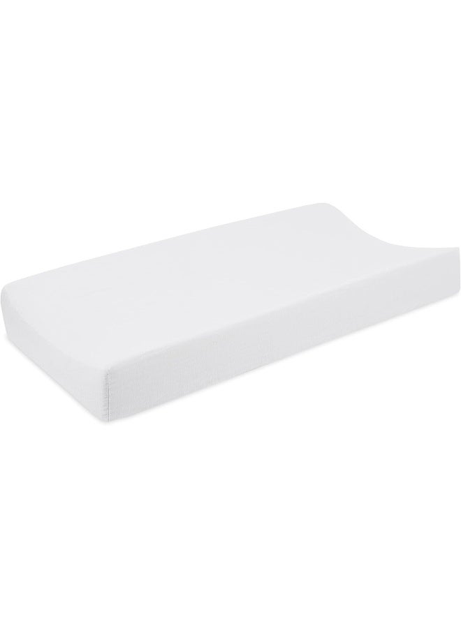 aden + anais Essentials Changing Pad Cover, 100% Cotton Muslin, Super Soft, Breathable, Tailored Snug Fit, Single, Solid Grey - Image 1