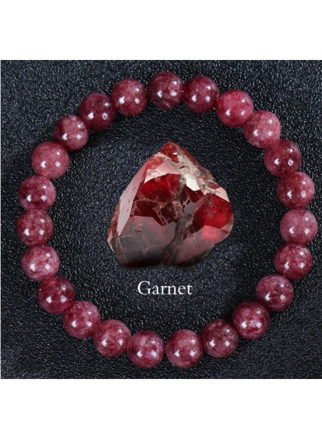 أساور من الأحجار الطبيعية، أحجار العقيق 8 مم، مجوهرات نسائية