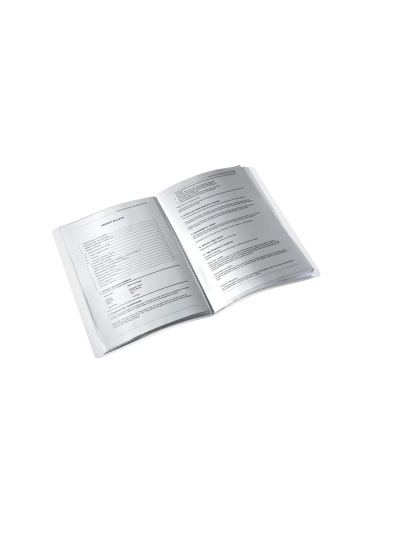 MAXI DISPLAY BOOK 20 POCKET BLUE
