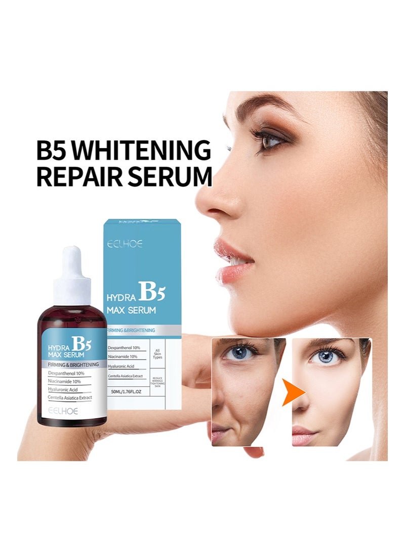 EELHOE Hydra B5 Max Serum,Vitamin B5 Serum with Niacinamide10%,Dexpanthenol 10% Hyaluronic Acid and Centella Asiatica Extract for Hydrating, Smooth Skin Texture/All Skin Type 1.76fl oz - Image 2