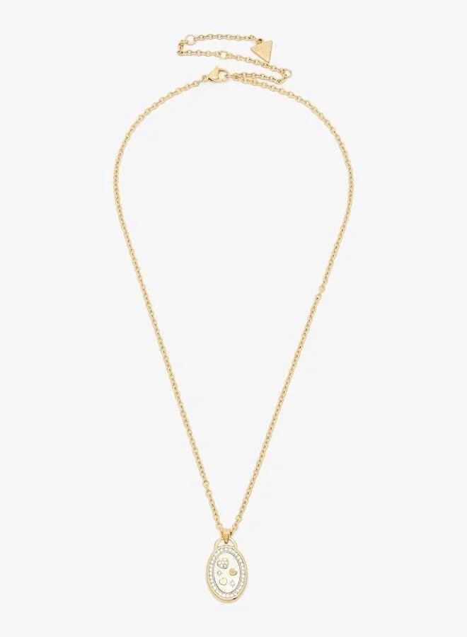 GUESS Hearts Charm Necklace