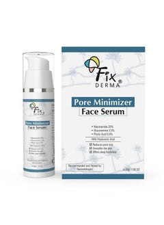 FIXDERMA 20% Niacinamide Serum For Face For Pore Minimizer With 2.5% Glucosamine & Hyaluronic Acid Serum | Open Pores Serum | Hydrating Serum | Face Serum For Men & Women 30G  - Image 1
