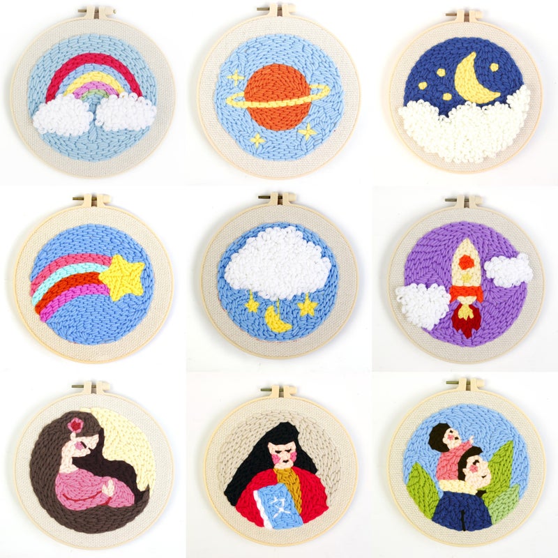 Russian Stamping Embroidery Diy Handmade Material Wrap Wool Embroidery Stamping Xiu Dun Embroidery Chinese And English Video - Image 3