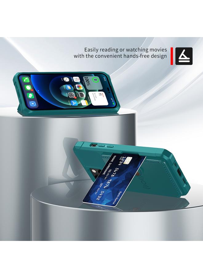 S-TOP Case For iPhone 14 Plus Magnetic Wallet Card Bag Leather Phone Case - Image 2