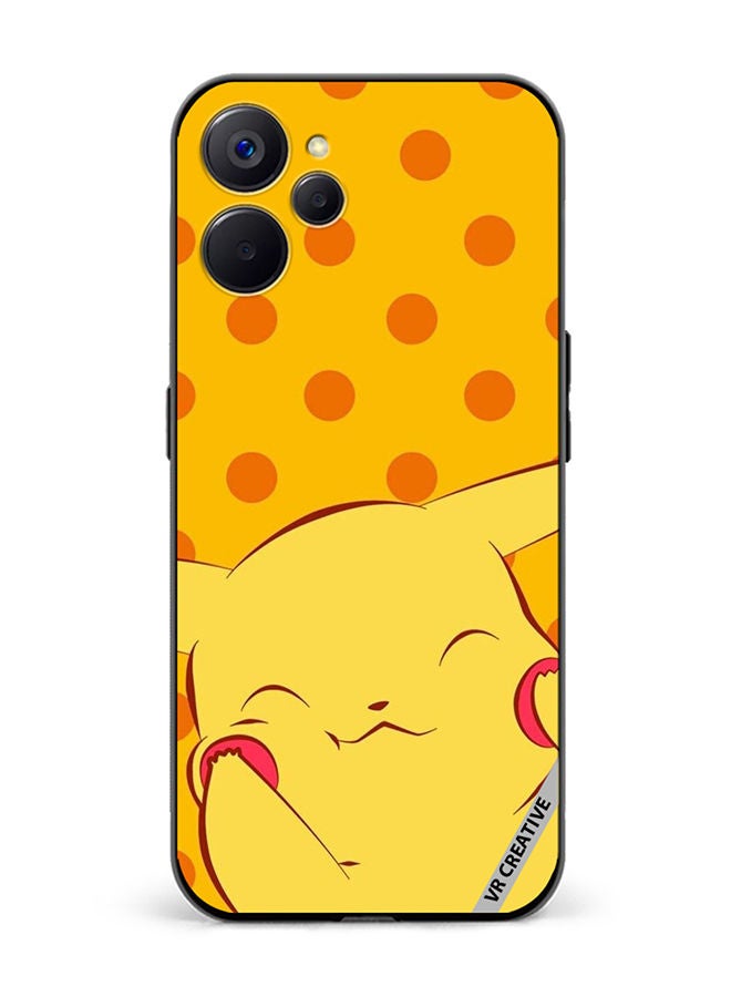 VR CREATIVE Protective Case Cover For Realme 10 5G Cheeky Pikachu Design Multicolour - Image 1