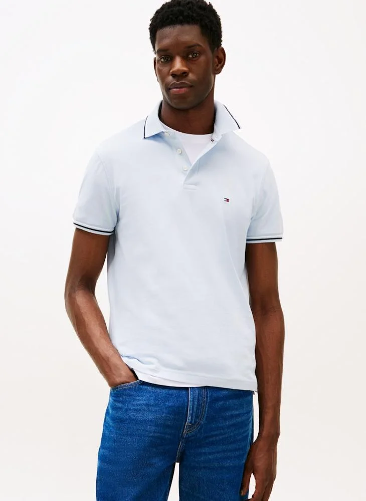 تومي هيلفيغر Logo Print Polo Shirt